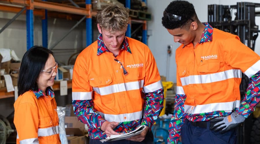 MIGAS Apprentices and Field Officer